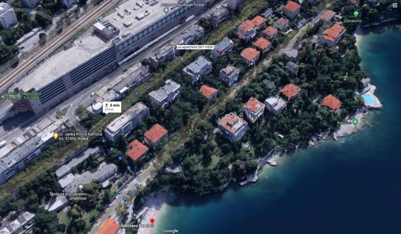 Lux Apartment Sky View 里耶卡 外观 照片